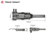 Натяжитель бокового тента под шлиц, правый. 670905112  (трещотка) Натяжитель бокового тента под шлиц, правый. 670905112  (трещотка)