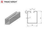 Направляющая стальная, оцинкованная L=7,5м