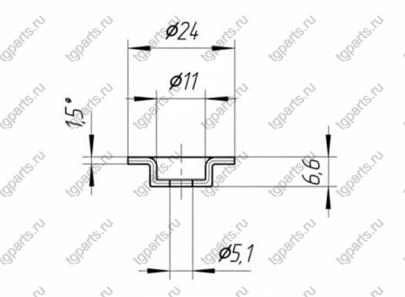 Шайба крепежная для тента d=24 мм 