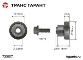 Ролик сдвижной крыши AUTOCAR с юбкой 9 мм. Ø24mm. Ролик сдвижной крыши AUTOCAR с юбкой 9 мм. Ø24mm.