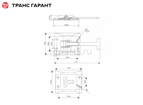 Фиксатор Т-образный 151090