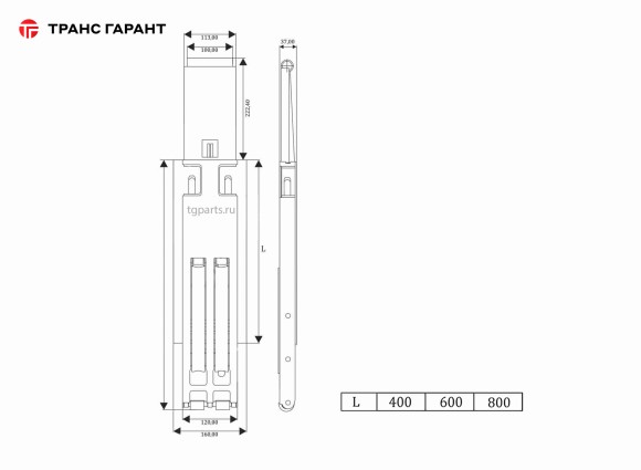 Бортовая стойка тентовая 