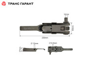 Натяжитель бокового тента под квадрат 12мм, левый. (трещотка) Натяжитель бокового тента под квадрат 12мм, левый. (трещотка)